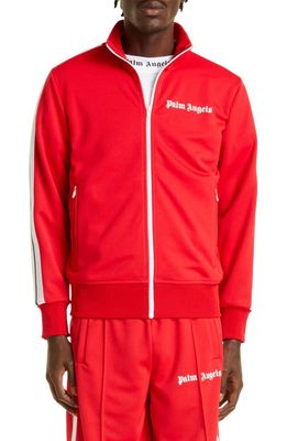 Palm Angels Men's Classic Track Jacket in Red White