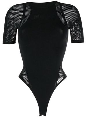 Palm Angels mesh-panelled bodysuit - Black
