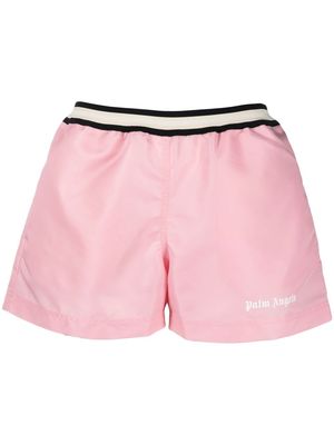 Palm Angels Miami logo-print running shorts - Pink