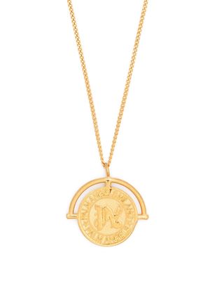 Palm Angels monogram chevalier necklace - Gold