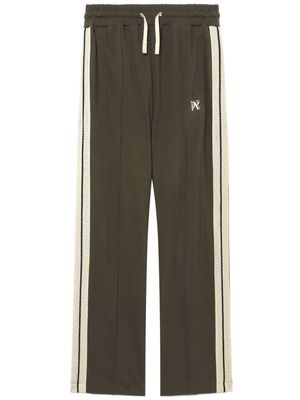 Palm Angels monogram-embroidered track pants - Brown