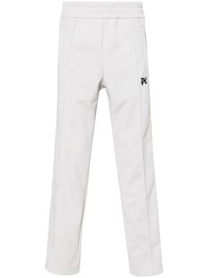 Palm Angels Monogram-embroidered track pants - Grey