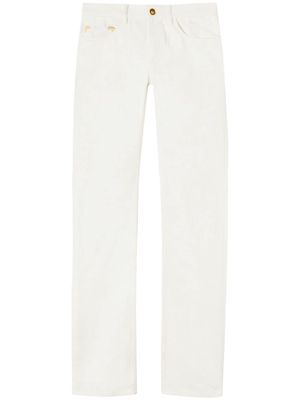 Palm Angels monogram straight-leg jeans - White