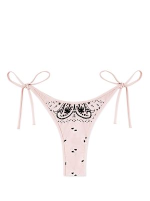 Palm Angels paisley-print bikini bottoms - Pink