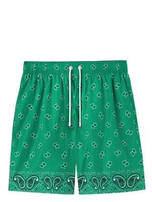 Palm Angels paisley-print swim shorts - Green