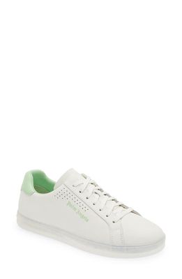 Palm Angels Palm 1 Clear Sole Sneaker in White Light Green