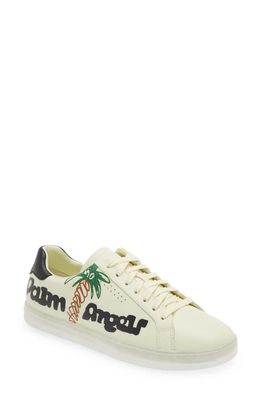 Palm Angels Palm 1 Sketchy Logo Sneaker in Yellow A Black