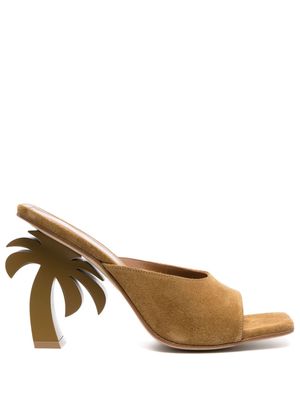 Palm Angels Palm Beach suede mules - Brown