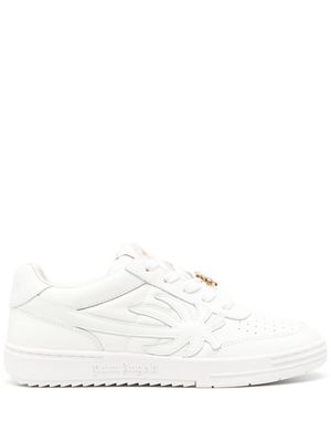 Palm Angels Palm Beach University leather sneakers - Neutrals