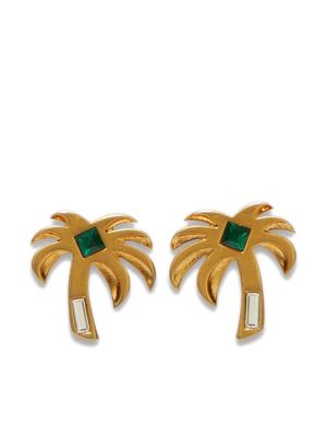 Palm Angels Palm gemstone earrings - Gold