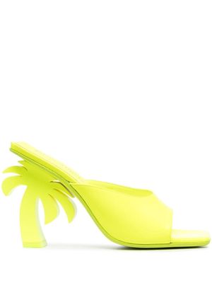 Palm Angels Palm Heel 110mm leather mules - Yellow