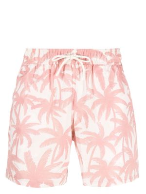 Palm Angels palm tree-print swimming shorts - White