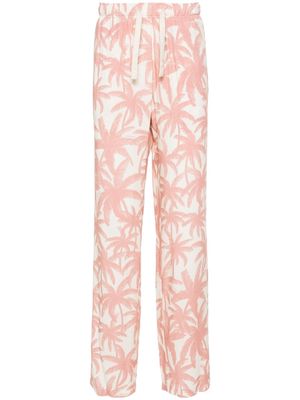 Palm Angels Palms Allover straight-leg trousers - Pink