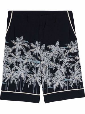 Palm Angels Palms-print bermuda shorts - Black