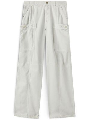 Palm Angels patch-pocket wide-leg trousers - Grey