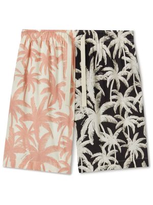 Palm Angels Patchwork Palms shorts - White