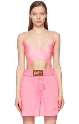 Palm Angels Pink Polyester Top