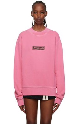 Palm Angels Pink Printed Sweatshirt
