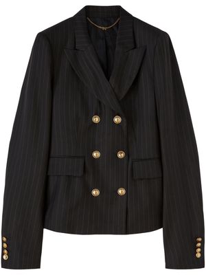 Palm Angels pinstripe double-breasted wool blazer - Blue