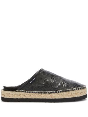 Palm Angels quilted leather mules - Black