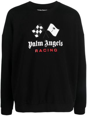 Palm Angels Racing crew-neck sweatshirt - Black