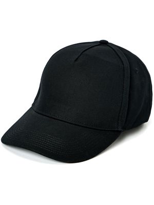 Palm Angels raised-logo cotton cap - BLACK