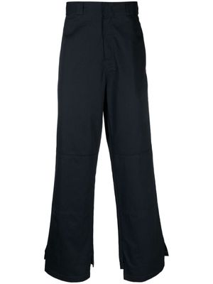 Palm Angels SARTORIAL WAISTBAND WORKPANTS NAVY BLUE - NAVY BLUE OFF WHITE