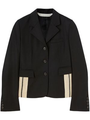 Palm Angels side-embellished fitted blazer - Black