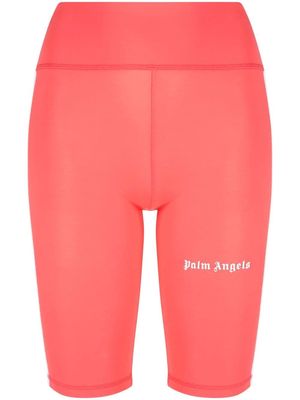 Palm Angels side-stripe cycling shorts - Pink