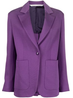 Palm Angels side-stripe notched-lapels blazer - Purple