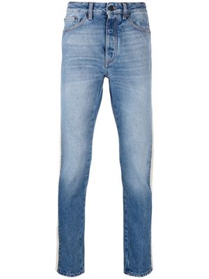 Palm Angels side-stripe slim-cut jeans - Blue