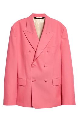 Palm Angels Sonny Double Breasted Blazer in Pink Pink