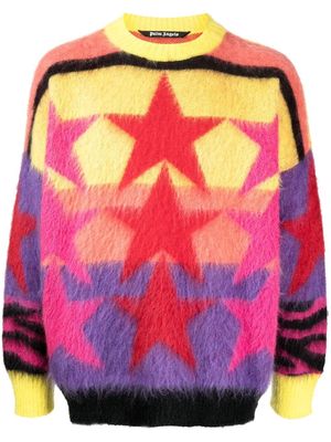 Palm Angels star-intarsia jumper - Multicolour
