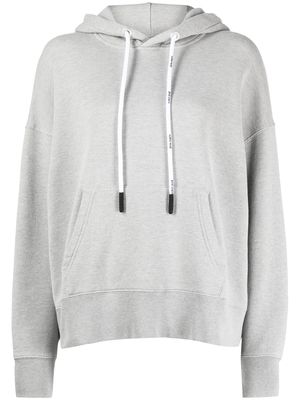 Palm Angels star-patch cotton hoodie - Grey