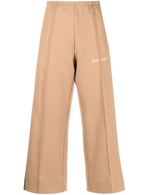 Palm Angels stripe cropped trousers - Brown