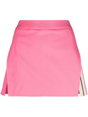 Palm Angels stripe-detail A-line miniskirt - Pink