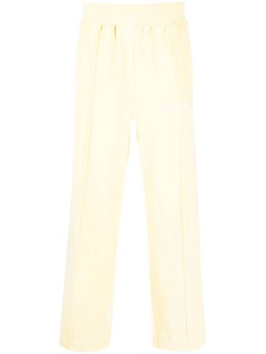 Palm Angels stripe-detail chenille track pants - Yellow