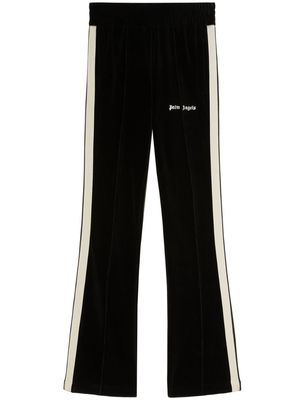 Palm Angels stripe-detail velvet track pants - Black