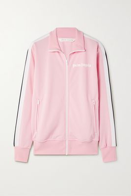 Palm Angels - Striped Printed Jersey Track Jacket - Pink