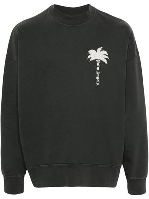 Palm Angels The Palm-print sweatshirt - Grey