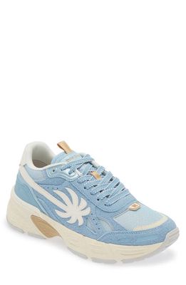 Palm Angels The Palm Runner Sneaker in Light Blue