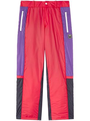 Palm Angels Thunderbolt colour-block ski trousers - Red