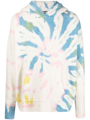Palm Angels tie-dye-print hoodie - Neutrals