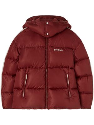 Palm Angels Track hooded padded jacket - Red