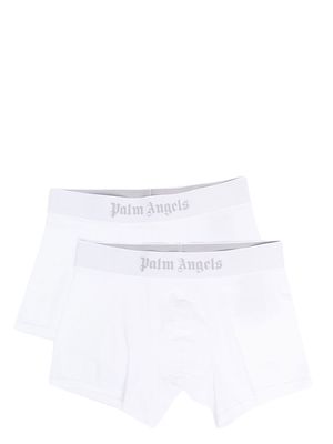 Palm Angels two-pack logo-waist boxers - White