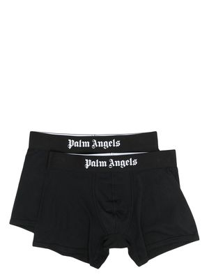 Palm Angels two-pack logo-waistband boxers - Black