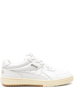 Palm Angels University quilted leather sneakers - 0101 BIANCO