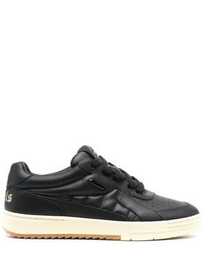 Palm Angels University quilted leather sneakers - Black