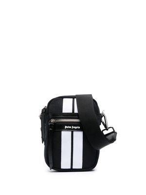 Palm Angels Venice stripe-print crossbody bag - Black