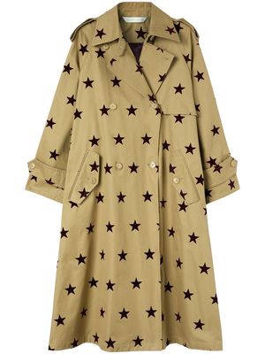 Palm Angels We Are Stars trench coat - Brown